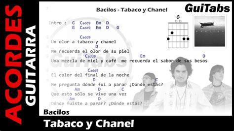 tabaco y chanel letra y acordes|tabaco y chanel letra.